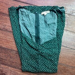 Green Floral Print Dress